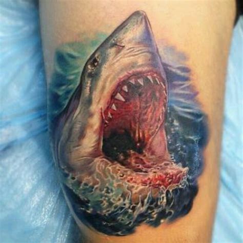 Shark Tattoo Great White Sharks ♡ Pinterest