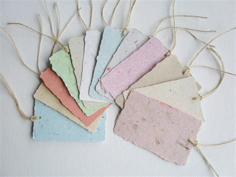 Handmade Recycled Paper Tags Gift Tags Swing Tags With Etsy