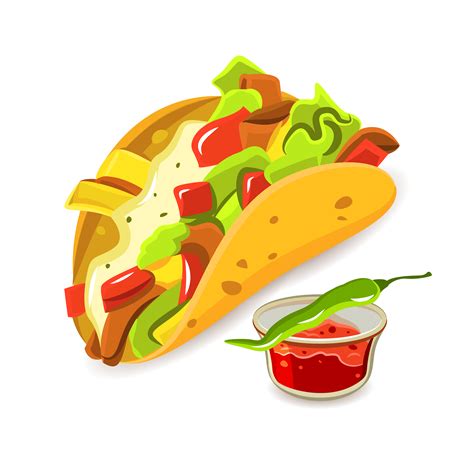Mexican Food Taco Concept 461884 Vector Art At Vecteezy