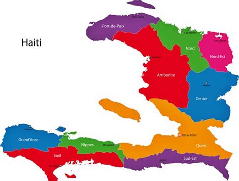 Haiti Karte Der Regionen Und Provinzen