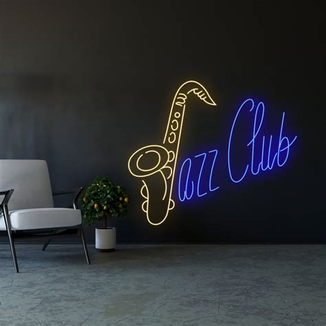 Jazz Club Led Sign Jazz Club Led Lights Jazz Neon Sign Custom Neon