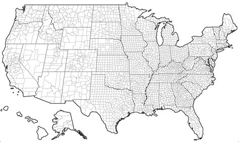 Blank Us County Map Updated Imgur Printable County Maps Printable Maps