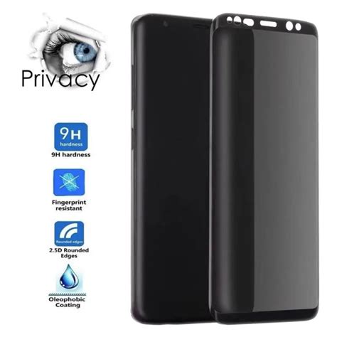 3pcs s9 plus tempered glass anti glare screen glasses protector privacy full cover front glass
