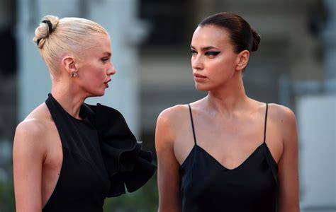 Irina Shayk And Stella Maxwell Venice Film Festival Red Carpet