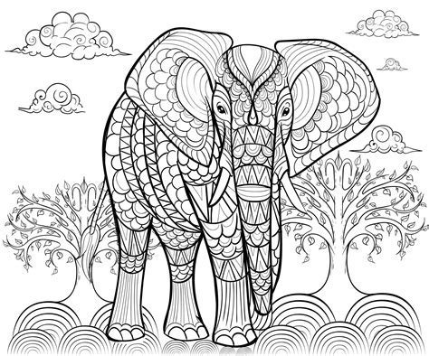 elephants     elephants kids coloring pages