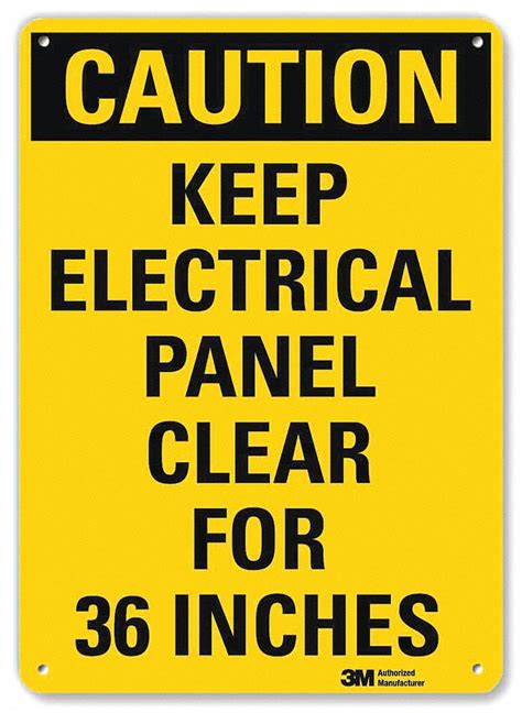 Lyle Caution Sign Sign Format Traditional Osha Keep Electrical Panel