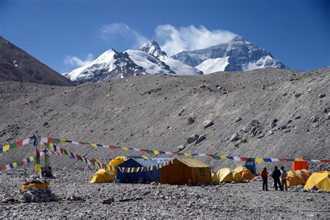 37 Mount Everest North Face Base Camp 5160m With Changzheng Peak