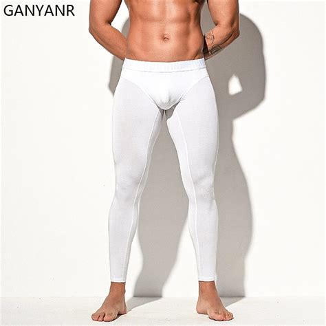 ganyanr running tights men leggings compression pants sportswear gym fitness sport sexy