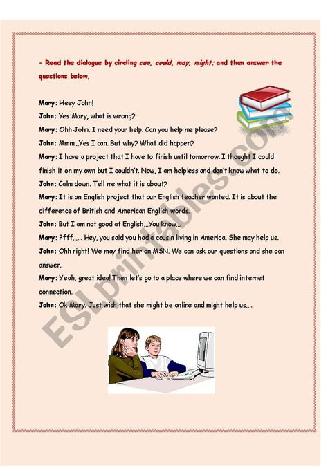 Writing A Dialogue Esl Worksheet By Salva1964 Complete The Dialogue