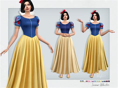 Snow White Dress By Sifix At Tsr Sims 4 Updates