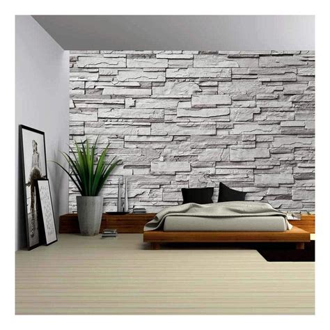 Wall26 100x144 Gray Stone Peel And Stick Wallpaper Removable Wall