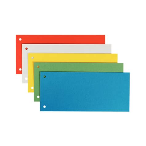 Leitz Cardboard File Dividers 240 X 105cm 5 Colors 25pack Off
