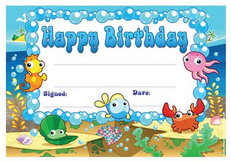 63 reviews, 5.0 out of 5 stars. School Certificate | Happy Birthday, Cute Under the Sea ...
