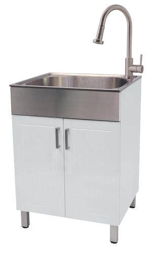 Click yes to go to the external site, click. Tuscany® White Laundry Cabinet & Stainless Steel Sink ...