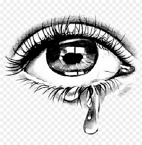 Dripping Drawing Eye Png Royalty Free Download Eye With Tears Png