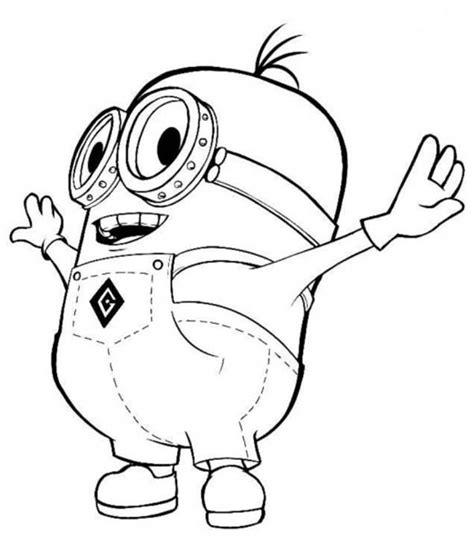 Print the pdf to use the worksheet. Dave the Minion in Despicable Me Coloring Page - NetArt