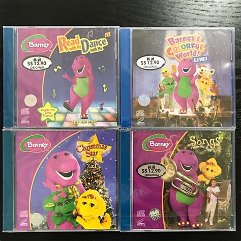 Barney Vcd Set Of 4 Hobbies And Toys Toys And Games On Carousell