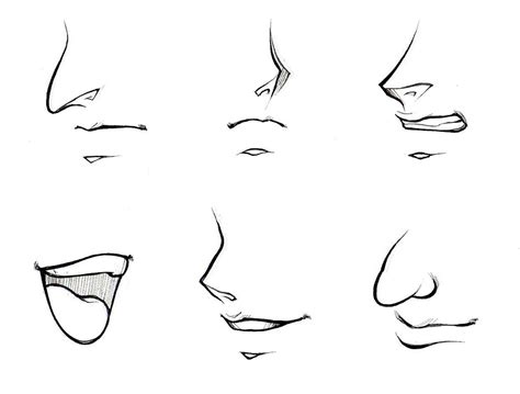 Maybe you would like to learn more about one of these? Nose Simple Sketch How To Draw Noses And Mouths - Manga University ... | Nose drawing, Anime ...