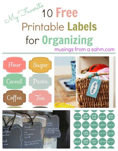 Alternatively, you can load a blank sheet of. 10 Free Printable Labels for Organizing - Living Well Mom
