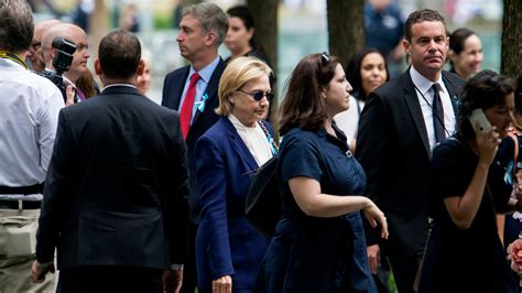 Hillary Clintons Doctor Says Pneumonia Led To Abrupt Exit From 911