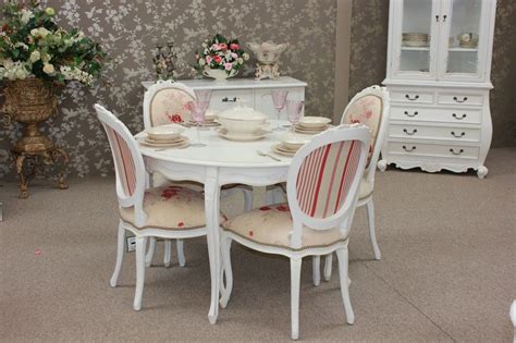 The table is engraved to look like planks and the four kitchen chairs have a worn look seat and engraved upper back. Provincial Dining Table Set 5 Pieces, French Chateau ...
