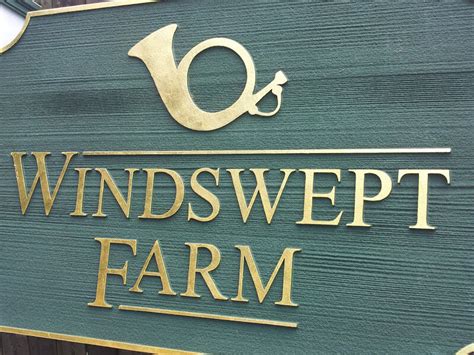 Sand Carved Signs A Sandblasted Sign For Windswept Farm