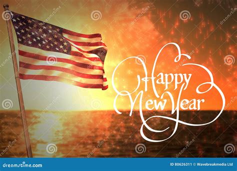 Composite Image Of Happy New Year Stock Image Image Of Energy Colour