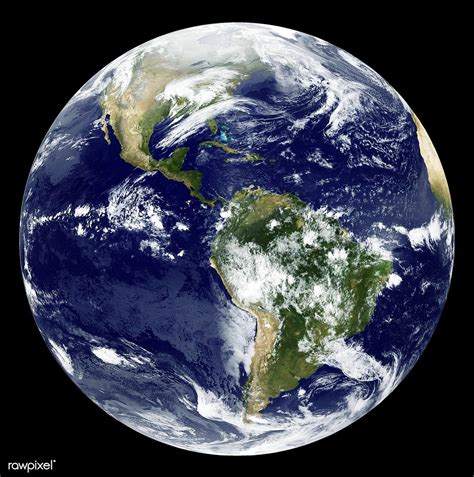 Goes 12 Satellite Image Showing Earth On March 25 2010 Original From