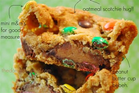 Oatmeal, chocolate chips, m&ms mixed into a smooth and sweet frosting! Monster Cookie Cups | The Domestic Rebel