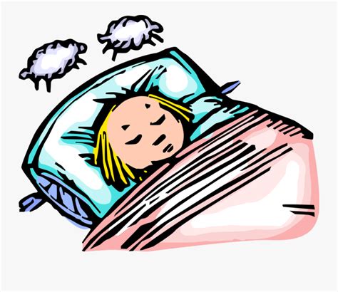 Sleeping Vector Illustration Girl Falling Asleep Cartoon Free