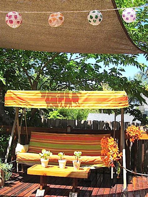 My wife and i have a patio swing that was gifted to us about 7 years ago, when we moved in to our current home. DIY Part Two: Outdoor Swing Canopy Sewing Project ...