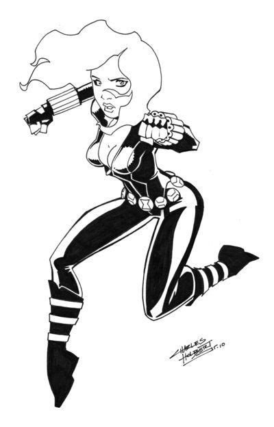 Black Widow Cs By ~kidnotorious On Deviantart Avengers Coloring Pages