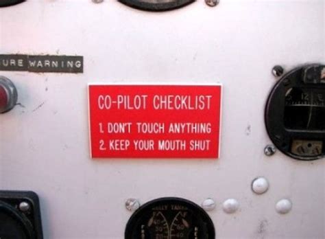 Co Pilot Checklist Bits And Pieces