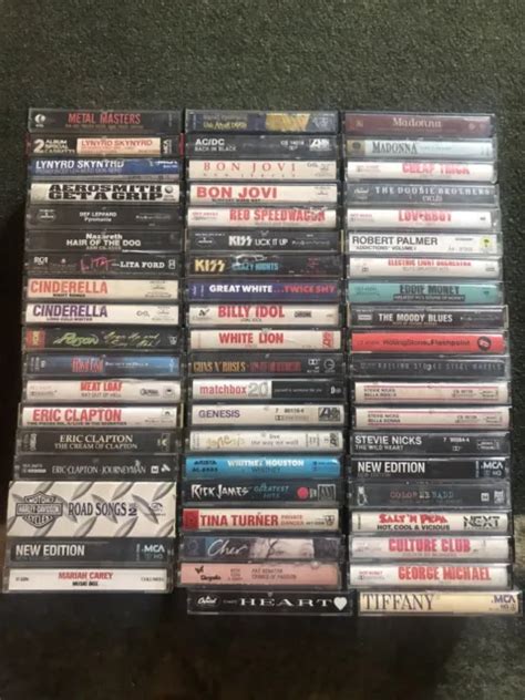 lot of 66 cassette tapes 60s 70s 80s 90s rock and misc artists 99 99 picclick