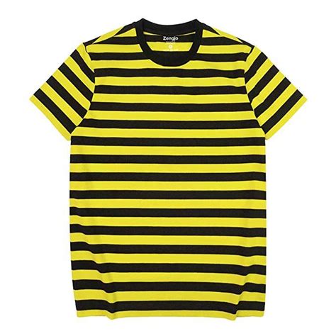 Mens Striped T Shirt Black And White Robby Ramsay