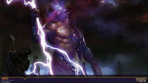 The best selection of royalty free cartoon fantasy magic wand wizard vector art, graphics and stock illustrations. Wallpaper of the Week:Keranos, God of Storms | MAGIC: THE ...