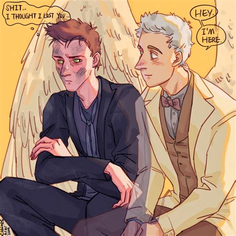 Imagine If The Angel Shows Up When Crowley Has Just Got Out Of The Burning Bookstore With His