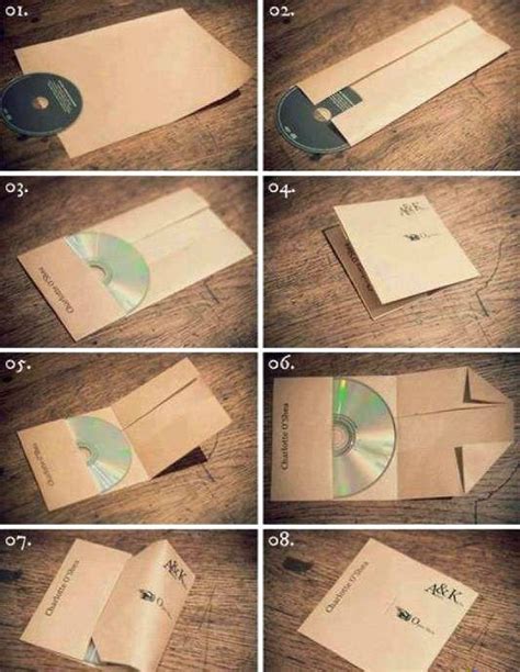 How To Make Cd Cover By Folding Paper