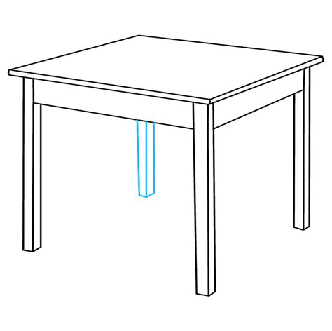 How To Draw A Table Really Easy Drawing Tutorial