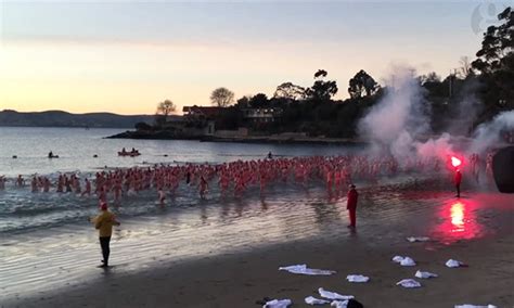 Hundreds Swim Nude In Hobart For Dark Mofo Winter Solstice Skinny Dip