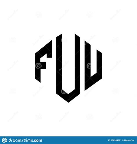 Fuu Letter Logo Design With Polygon Shape Fuu Polygon And Cube Shape