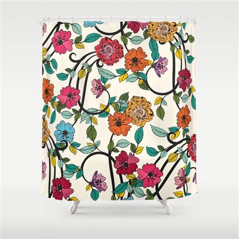 Fleurs Shower Curtain By Kakel Society6