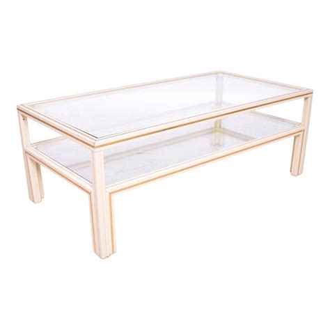 Elle porte la signature du concepteur pierre vandel. Pierre Vandel Set Brass Coffee Table With 2 Side Tables ...