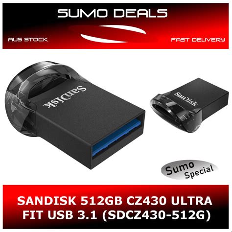 Sandisk 512gb Cz430 Ultra Fit Usb 31 Sdcz430 512g Sumo Deals