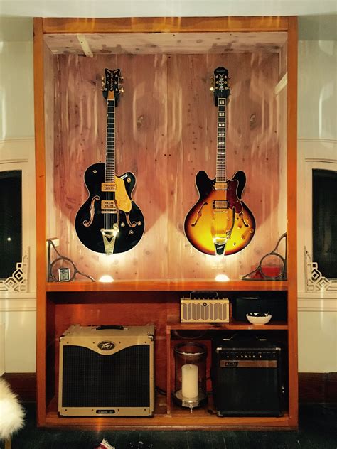 Music room 3 | Guitar display, Music studio room, Music studio room diy