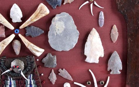 Native American Arrowhead Artifact Collection