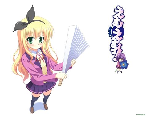 Fond D écran Illustration Blond Cheveux Longs Anime Filles Anime Yeux Verts Fond Blanc