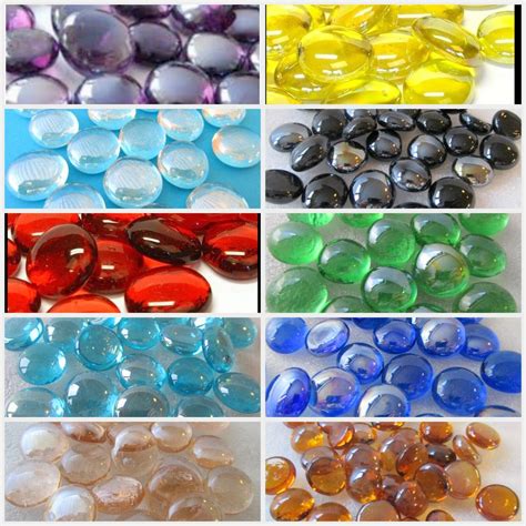 Decorative Glass Pebbles Stones Gems Vase Nuggets Marbles Various