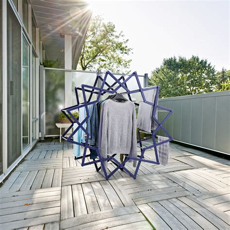 If you have access to a deck or patio you may want to move the rack outside. Rackaphile 3-in-1 Star-Shaped Clothes Horse Stainless ...