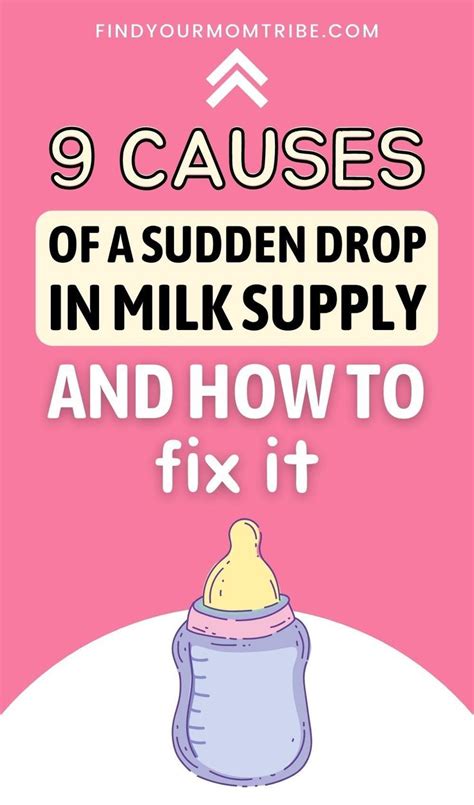 9 Causes Of A Sudden Drop In Milk Supply And How To Fix It Milk